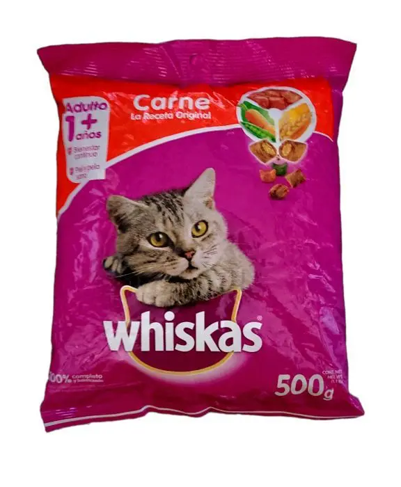 ALIMEN GA WISKAS CARNE 500 GR UND