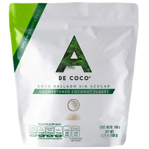 [6268-UND] COCO DESHIDRATADO A DE COCO ORGANICO 150 UND