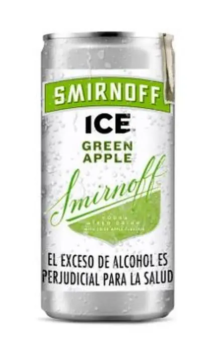 [4759-UND] APERITIVO SMIRNOFF GREEN APPL LAT 250 ML UND