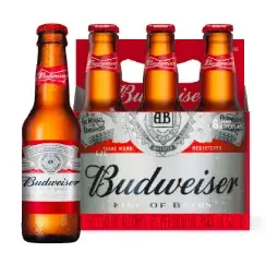 [12032-6UN] CERVEZA BUDWEIZER BTLL 250 ML 6 UND