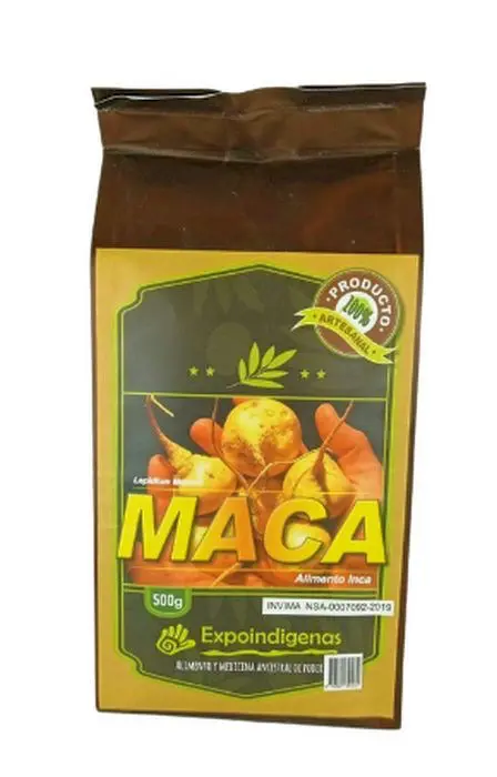 HARINA MACA EXPOINDIGENAS ROJA NEGRA 500 UND