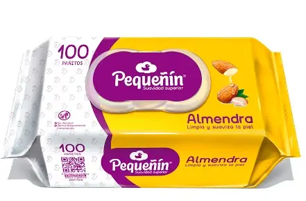 [12308-UND] TOALLITAS HUMEDAS PEQUENIN ALMENDRA 100U UND
