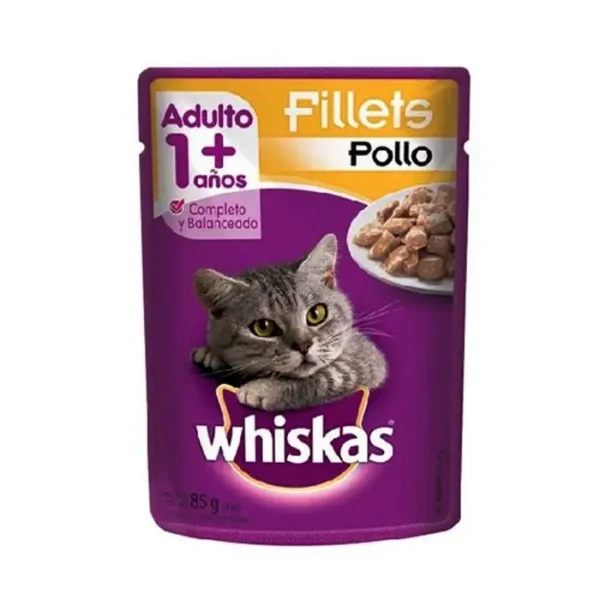 [10756-UND] ALIMEN GA WHISKAS ADULTO FLT POLLO 85 G UND