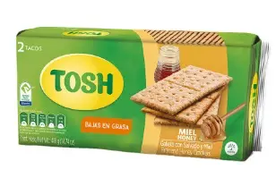 GALLETA TOSH CRACKERS MIEL 418 G UND