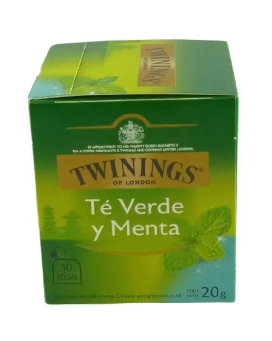 [4840-UND] TE TWININGS VERDE Y MENTA 20 GR UND