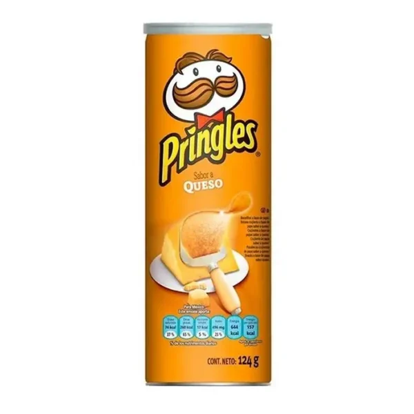 [10906-UND] PAPAS FRITAS QUESO PRINGLES 124 G UND