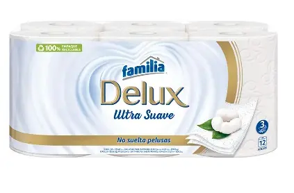 PAPEL HIGIE FAMILIA DELUX 3 HOJAS 12 U UND