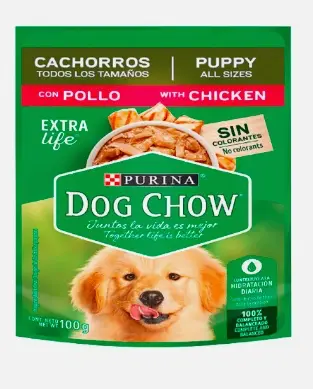 ALIMEN PE DOG CHOW CACHORROS POLLO 100 G UND