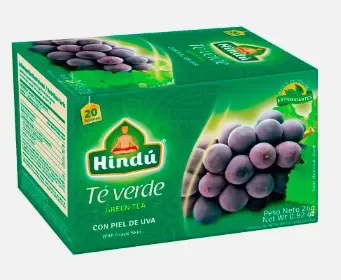 [12024-UND] TE VERDE HINDU CON PIEL DE UVA 26 G UND