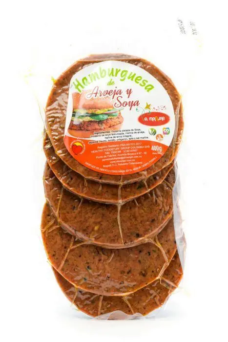 [6550-UND] HAMBURGUESA VEGANA SIN GLUTEN EL  400 GR UND