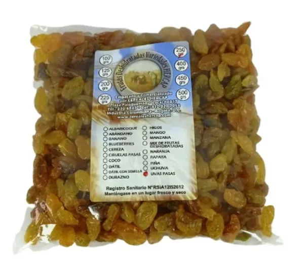 [1835-UND] UVAS PASAS RUBIA HERCAP 250 G UND