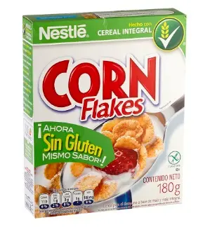 CEREAL CORN FLAKES  SIN GLUTEN 180 GR UND