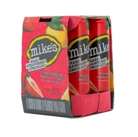 BEBI ALCOHOLICA MIKES FRESA 355 ML 4 UND