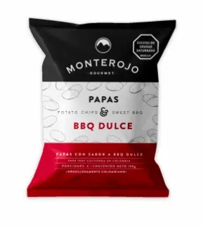 PAPAS FRITAS MONTEROJO BBQ DULCE 100 G UND