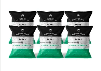 PAPAS FRITAS MONTEROJO CREM CEBOL 25G 6U UND