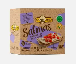TOSTADITAS MAIZ HORN/SALMAS CHIA LIZ 144 UND