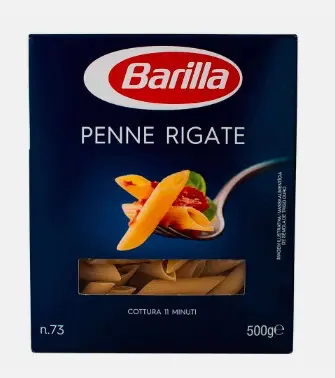 [5276-UND] PASTA PENNE BARILLA RIGATE N 73 500 GR UND