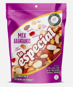[12987-UND] MANI LA ESPECIAL MIX ARANDANOS 180 G UND