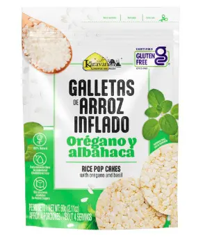 GALLETA KARAVANSAY ARROZ OREGANO 60 G UND