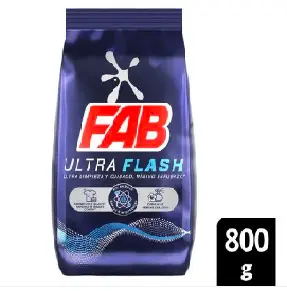 [12327-UND] DETERG POLVO FAB ULTRA FLASH 800 G UND
