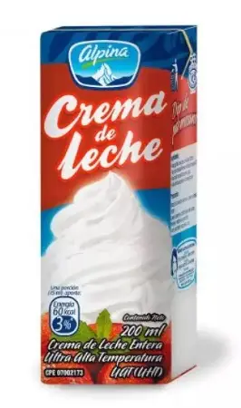 [697-UND] CREMA DE LECHE ALPINA CAJA  200 ML UND