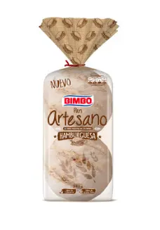 PAN BIMBO HAMBURGUESA ARTESANO 360 G UND