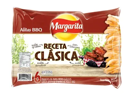 [4246-6UN] PAPAS FRITAS MARGARITA ALITAS BBQ 38 GR 6 UND