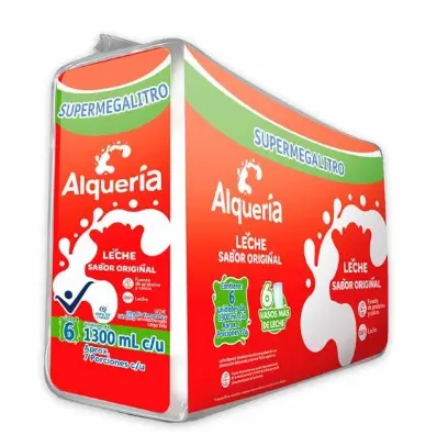 [10994-6UN] LECHE SEMIDESCREMADA ALQUERIA 1.3 ML 6 UND