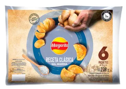 [4275-6UN] PAPAS FRITAS MARGARITA SAL MARINA 38 G 6 UND