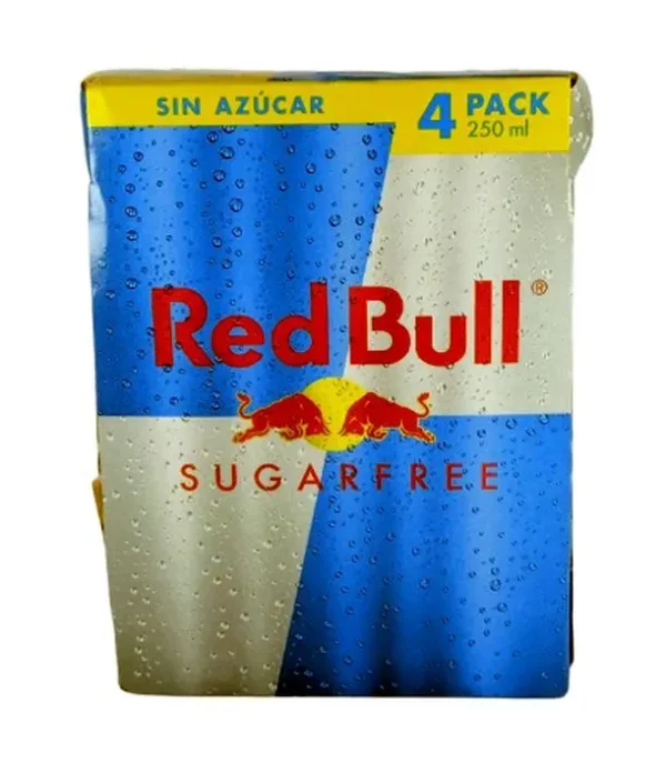 [671-4UN] BEBI ENERG RED BULL SUGARFREE LAT 250 ML 4 UND