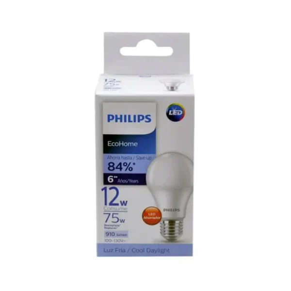 [11676-UND] BOMBILLO PHILIPS ECOHOME 12W 75W U UND
