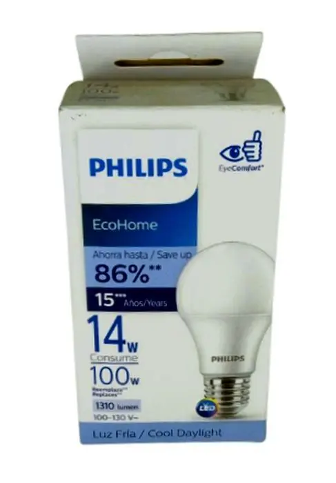 [7662-UND] BOMBILLO PHILIPS ECOHOME 100W 14W U UND