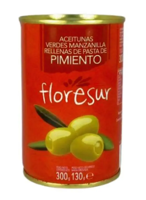 [7743-UND] ACEITUNAS RELLE PIMEN FLORESUR 300 GR UND