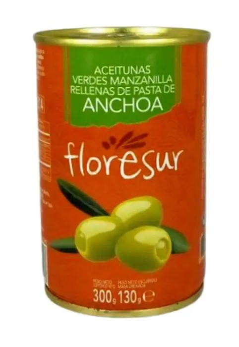 ACEITUNAS FLORESUR RELLENAS ANCHOA 30 UND
