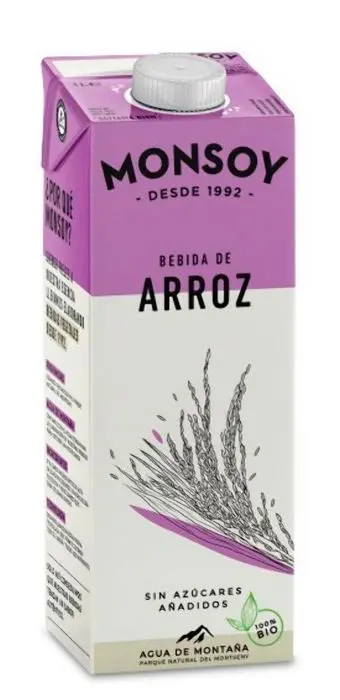 BEBI DE ARROZ BIO MONSOY 1 LT UND